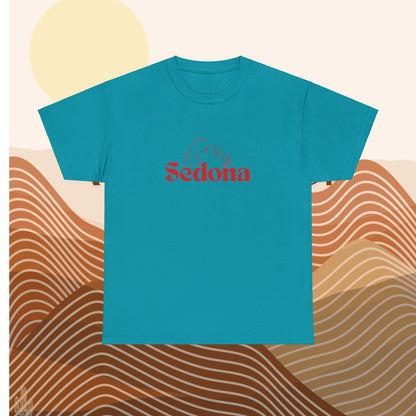 Sedona Desert Mountains T-Shirt - Vintage Outline Design