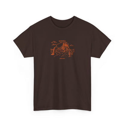 Desert Mountain Cactus T Shirt | Sedona, Arizona