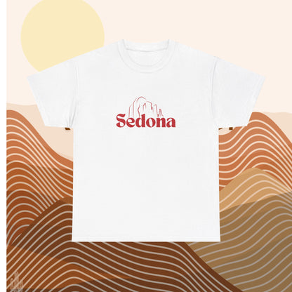 Sedona Desert Mountains T-Shirt - Vintage Outline Design