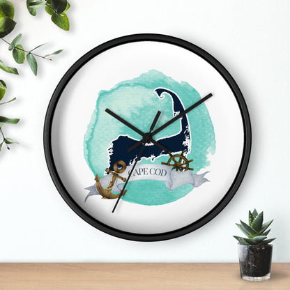 Cape Cod Nautical Wall Clock | Unique Design | Silent Mechanism | 10 x 10 Inch