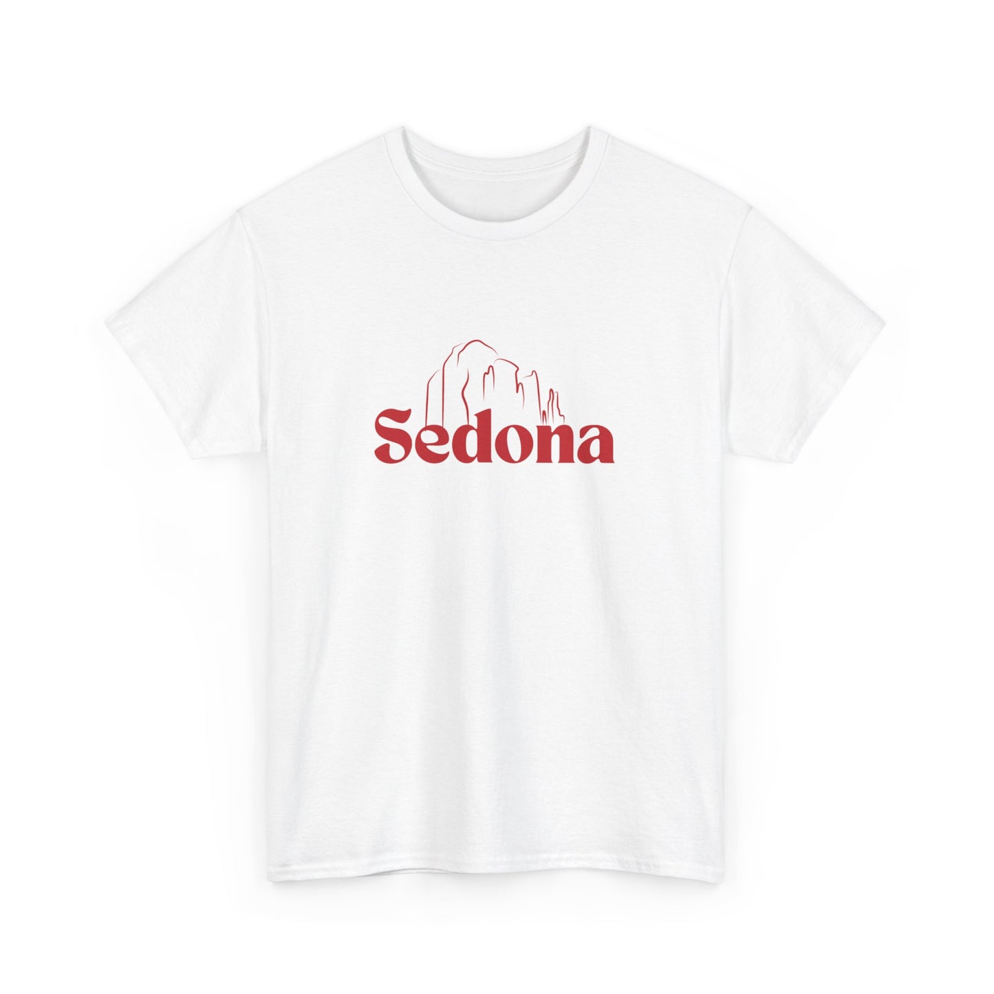 Sedona Desert Mountains T-Shirt - Vintage Outline Design