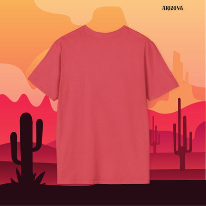 Arizona Desert Sunset T-Shirt | Unisex Soft-Style | 100% Cotton | Vintage Cactus Design