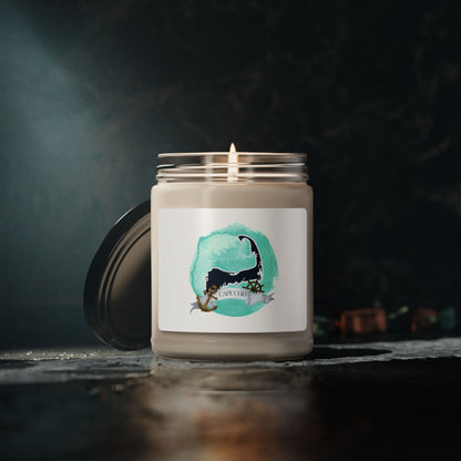 Cape Cod Nautical-Themed Scented Candle | Natural Soy Wax Blend | Long-Lasting Burn | Apple Harvest or Sea Salt and Orchid