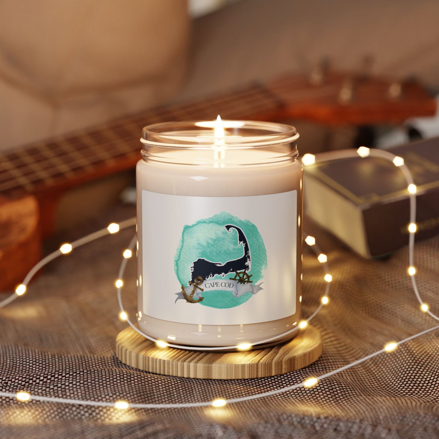 Cape Cod Nautical-Themed Scented Candle | Natural Soy Wax Blend | Long-Lasting Burn | Apple Harvest or Sea Salt and Orchid