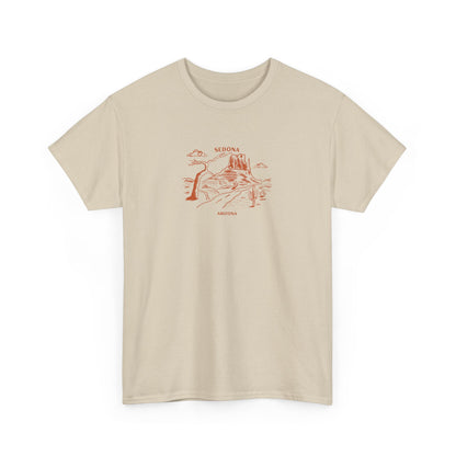 Desert Mountain Cactus T Shirt | Sedona, Arizona