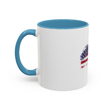 Happy Labor Day Ceramic Coffee Mug | Patriotic American Flag Design | 11oz and 15oz