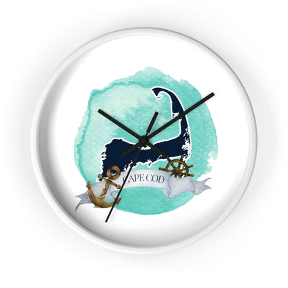 Cape Cod Nautical Wall Clock | Unique Design | Silent Mechanism | 10 x 10 Inch