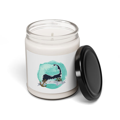 Cape Cod Nautical-Themed Scented Candle | Natural Soy Wax Blend | Long-Lasting Burn | Apple Harvest or Sea Salt and Orchid