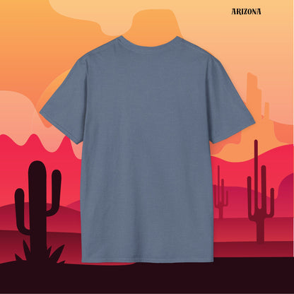 Arizona Desert Sunset T-Shirt | Unisex Soft-Style | 100% Cotton | Vintage Cactus Design